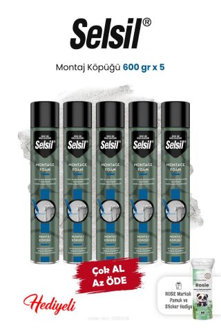 5 x 600 gr Montaj Köpüğü ve Rosie