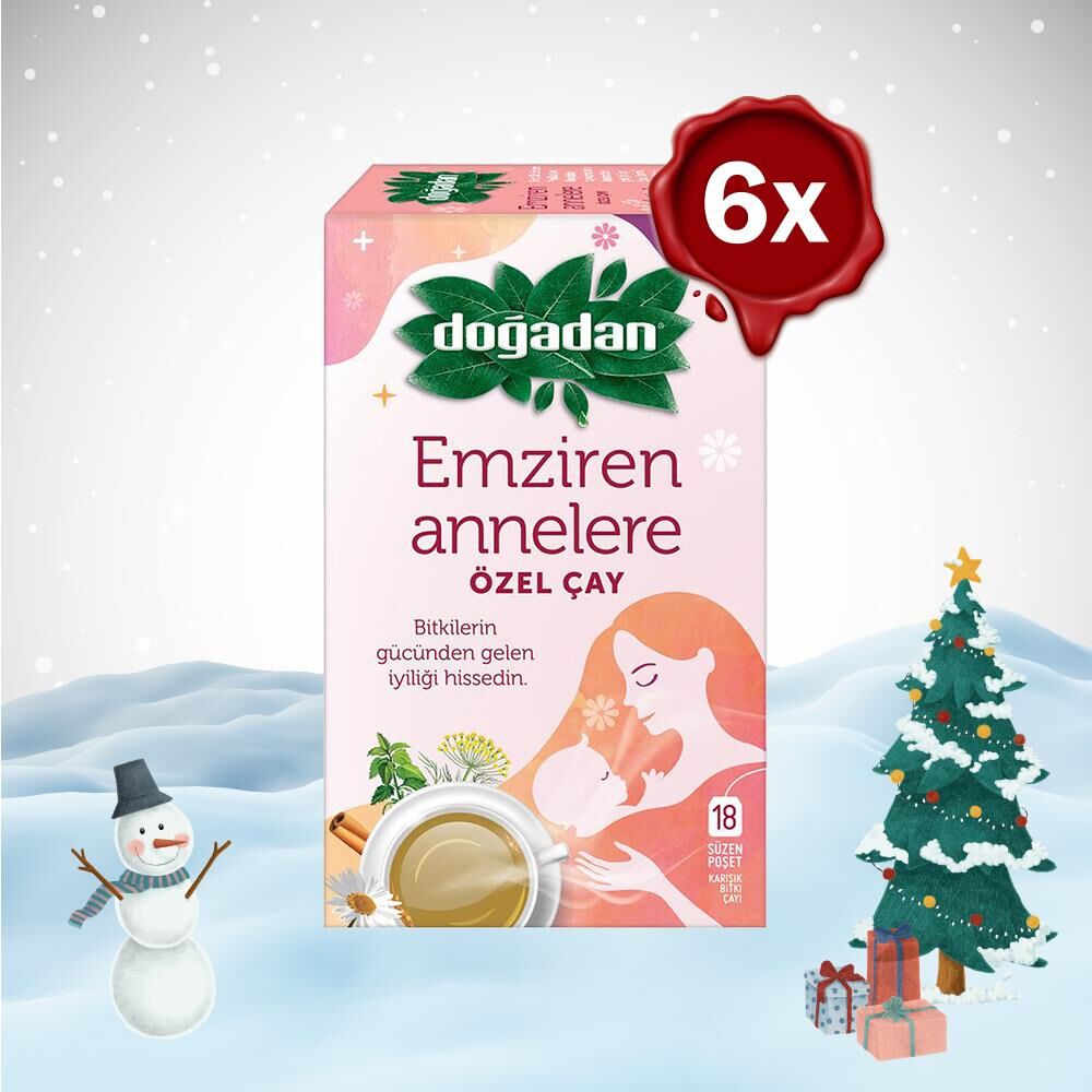 Doğadan Yılbaşı Paketi Emziren Annelere Özel Bitki Çayı 18'li x 6