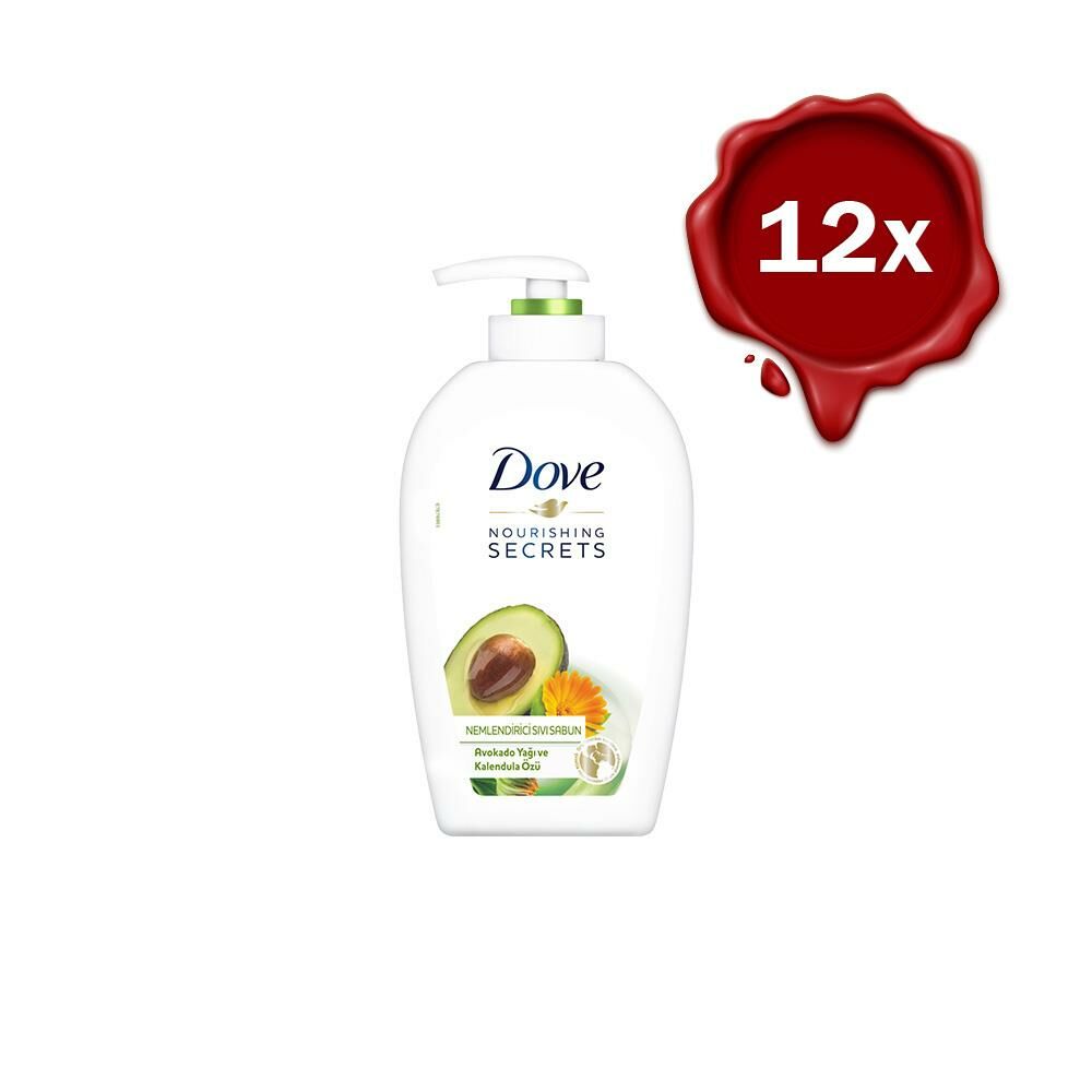 Dove Avokado Yağı ve Kalendula Özlü Nemlendiricili Sıvı Sabun x 12