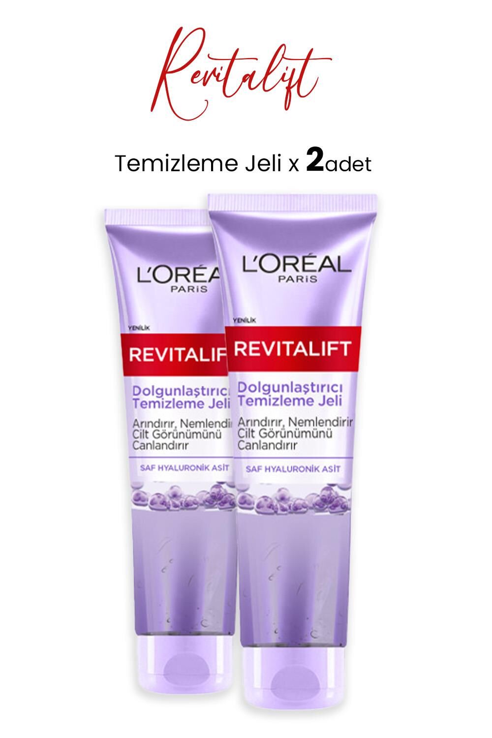Loreal Paris Revitalift Dolgunlaştırıcı Temizleme Jeli 150 ml x 2 Adet