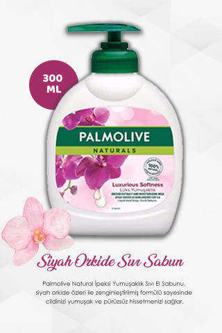 Palmolive 5 AL 4 ÖDE Naturals Siyah Orkide Lüks Yumuşaklık Sıvı Sabun 300 ml ve ROSIE