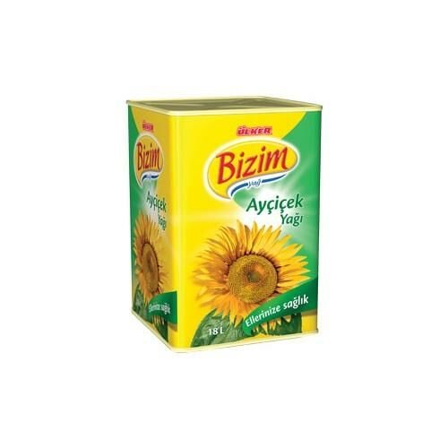 Bizim Ayçiçek Yağı Teneke 18 LT