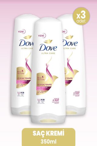 Dove Ultra Care Saç Kremi Uzun Saç Terapisi 350 ml x 3Adet