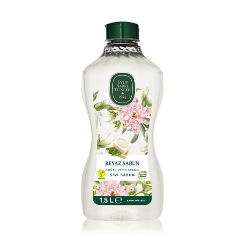 Eyüp Sabri Tuncer Doğal Zeytinyağlı Sıvı Beyaz Sabun 1.5 L