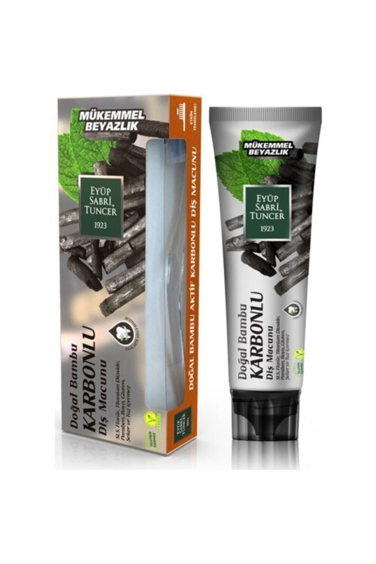 Eyüp Sabri Tuncer Doğal Aktif Bambu Karbonlu Diş Macunu 75 ml + Diş Fırçası Hediyeli