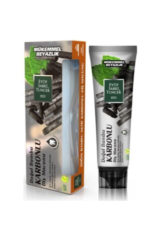 Eyüp Sabri Tuncer Doğal Aktif Bambu Karbonlu Diş Macunu 75 ml + Diş Fırçası Hediyeli