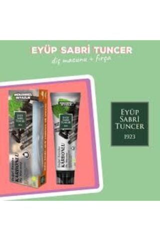 Eyüp Sabri Tuncer Doğal Aktif Bambu Karbonlu Diş Macunu 75 ml + Diş Fırçası Hediyeli