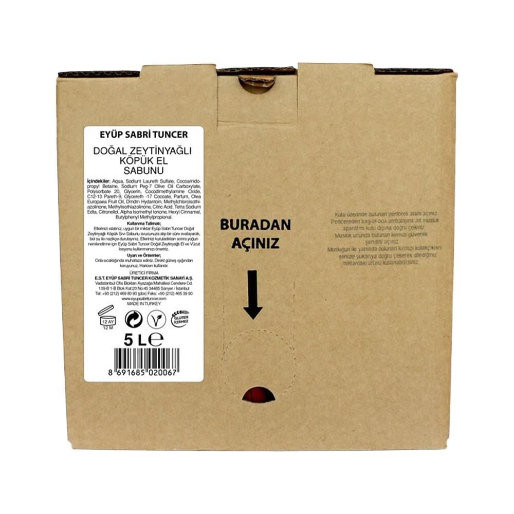 Eyüp Sabri Tuncer Köpük Sabun Zeytinyağlı 5000 ml