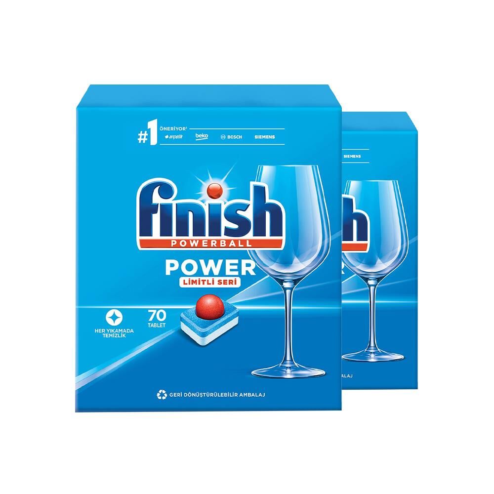 Finish Power Bulaşık Makinası Deterjanı Limitli Seri 70 Tablet x 2