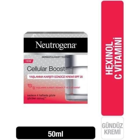 Neutrogena Cellular Boost Yaşlanma Karşıtı Gündüz Kremi SPF 20 50 ml