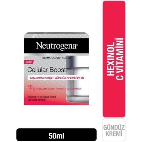 Neutrogena Cellular Boost Yaşlanma Karşıtı Gündüz Kremi SPF 20 50 ml