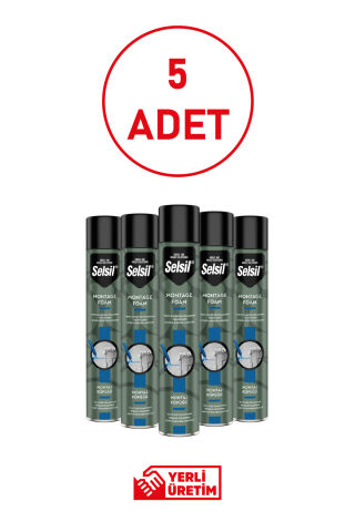 Selsil 600 ml Montaj Köpüğü Yüksek Dolgu Kapasitesi, Profesyonel İzolasyon ve Dayanıklılık