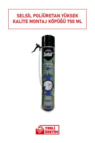 Selsil 600 ml Montaj Köpüğü Yüksek Dolgu Kapasitesi, Profesyonel İzolasyon ve Dayanıklılık