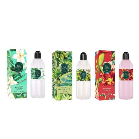 Eyüp Sabri Tuncer Kolonya Yasemin, Ayvalık Zeytin Çiçeği ve Amber Pet Şişe 400 ML