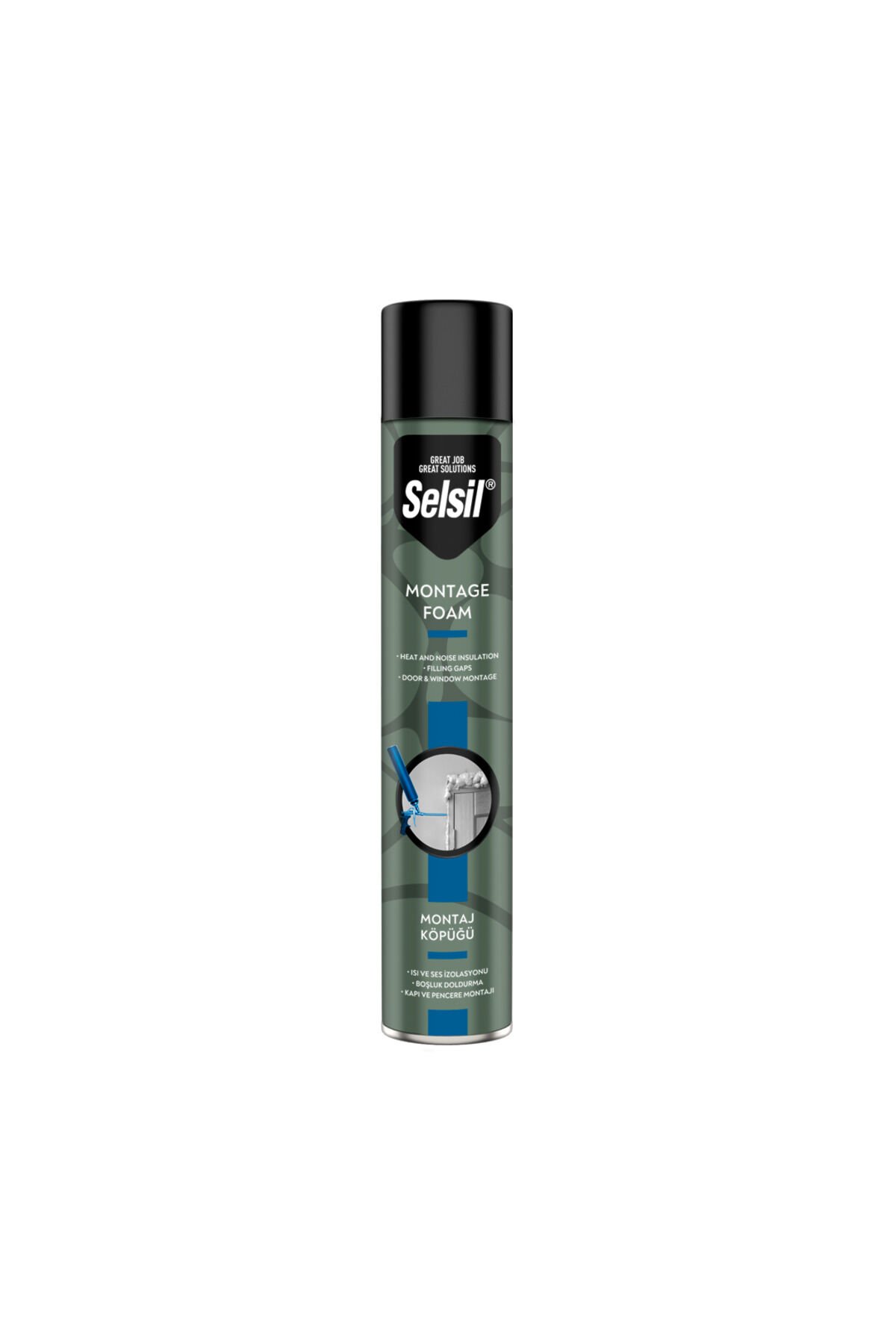 Selsil Poliüretan Yüksek Kalite Montaj Köpüğü 750ml 600gr