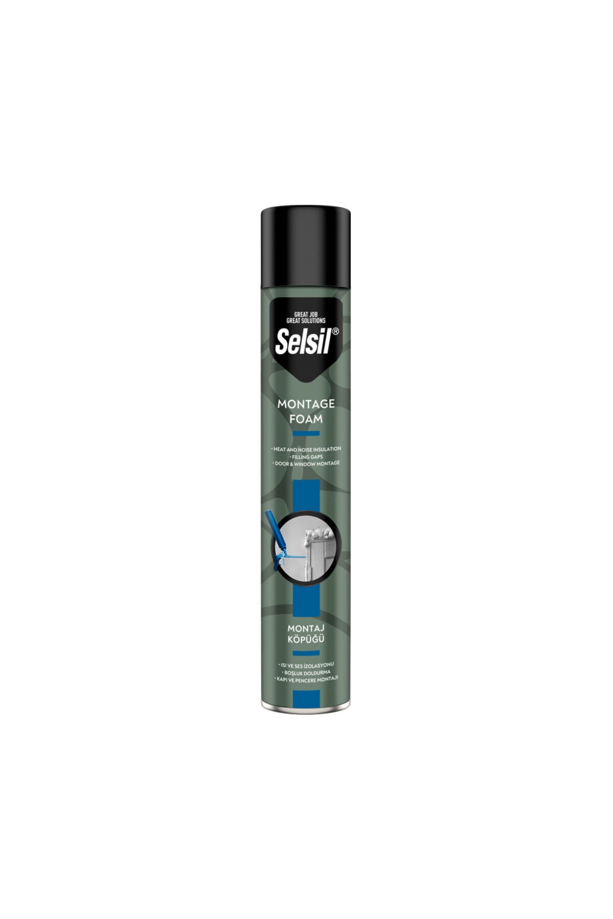 Selsil Poliüretan Yüksek Kalite Montaj Köpüğü 750ml 600gr