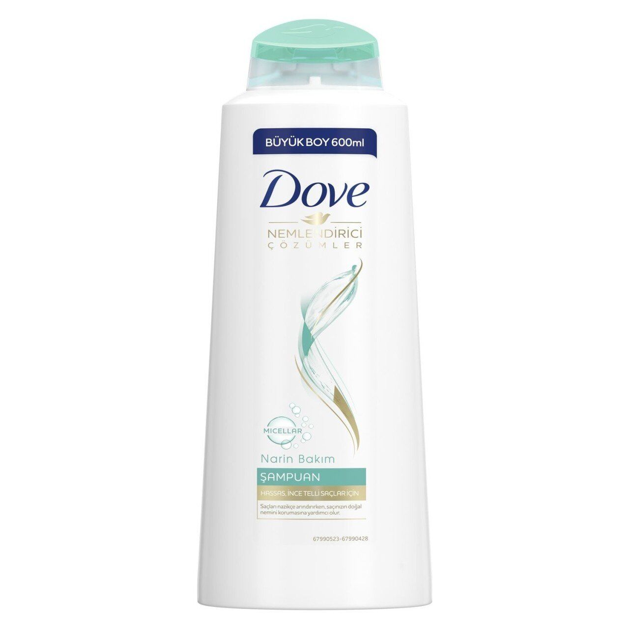Dove Narin Bakım Şampuan 600 ML x 2