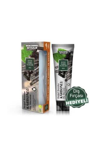 Eyüp Sabri Tuncer Doğal Aktif Bambu Karbonlu Diş Macunu 75 ml + Diş Fırçası Hediyeli