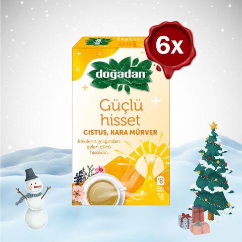 Doğadan Yılbaşı Paketi Güçlü Hisset Bitki Çayı 18'li x 6