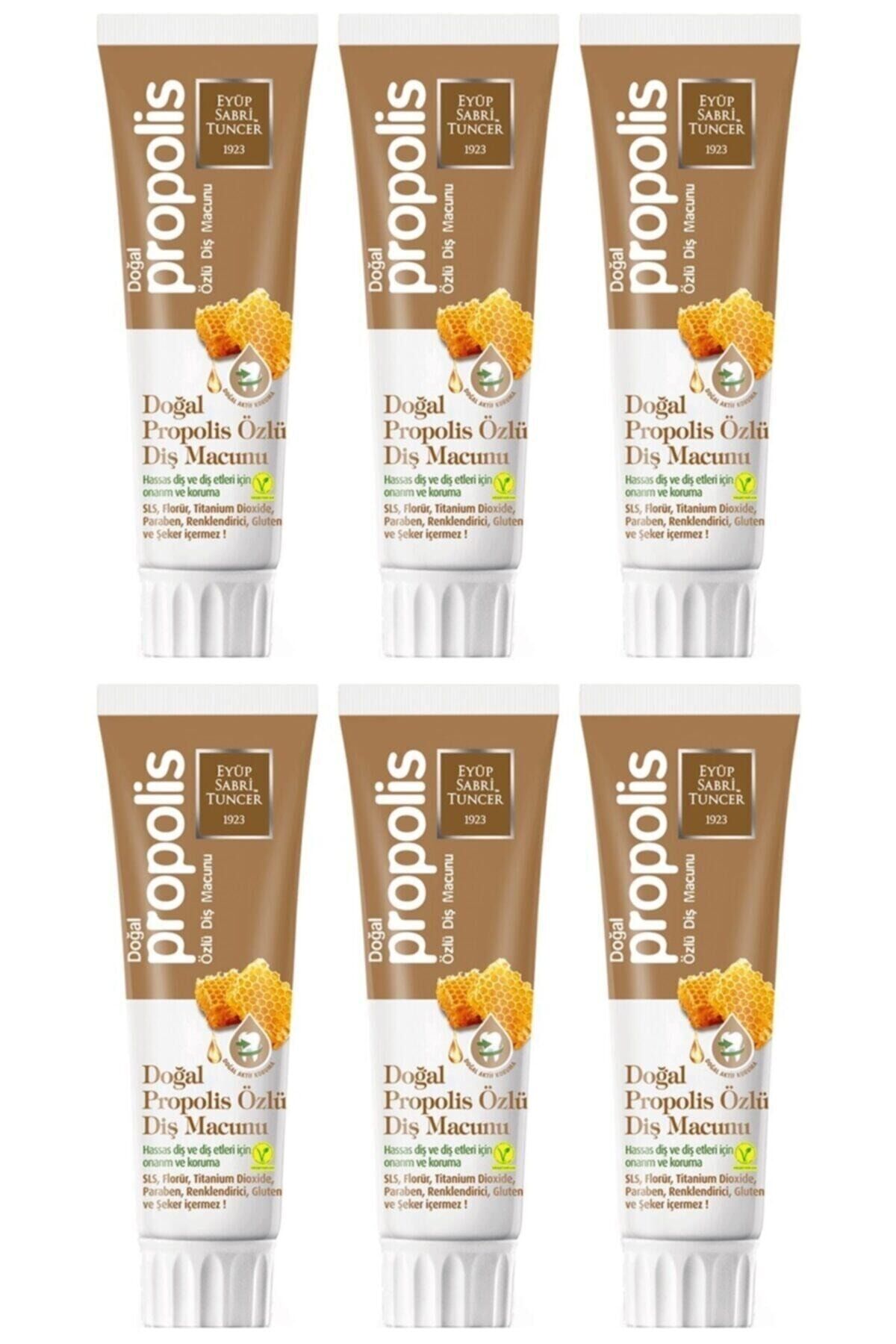 Eyüp Sabri Tuncer Doğal Propolis Özlü Diş Macunu 75 ml x 6 Adet