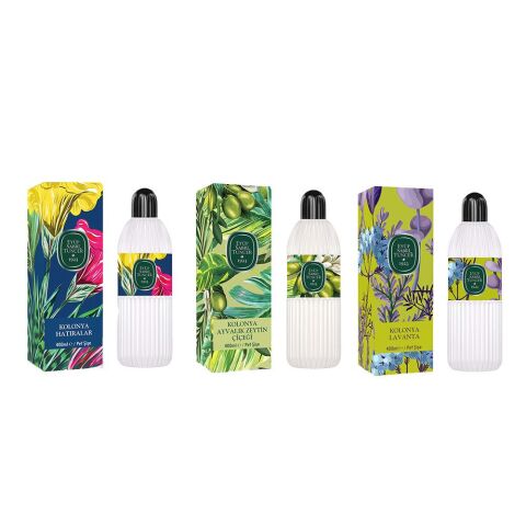 Eyüp Sabri Tuncer Kolonya Hatıralar, Ayvalık Zeytin Çiçeği ve Lavanta Pet Şişe 400 ML