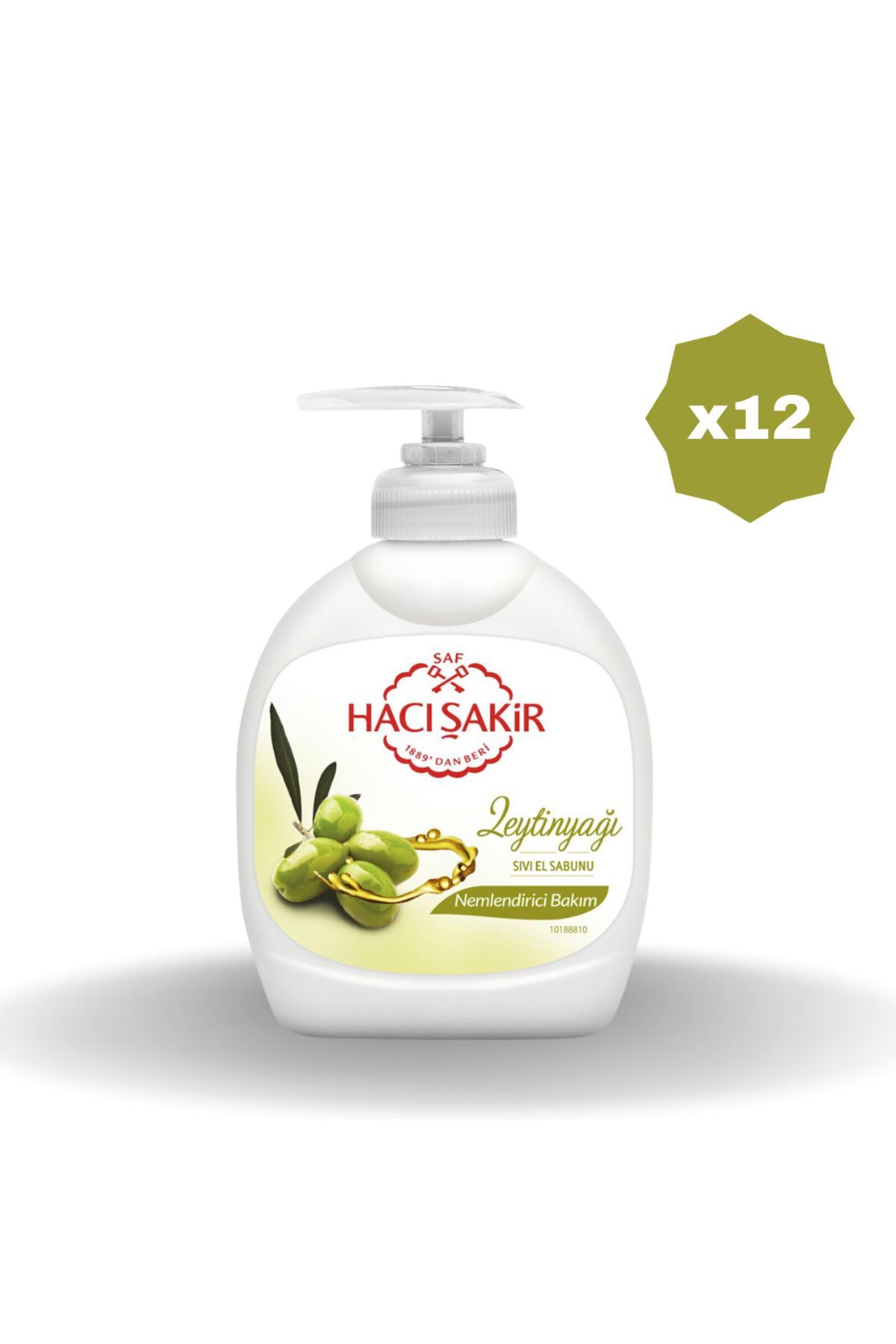 Hacı Şakir Zeytinyağlı Sıvı Sabun 300 ML - (12 ADET)