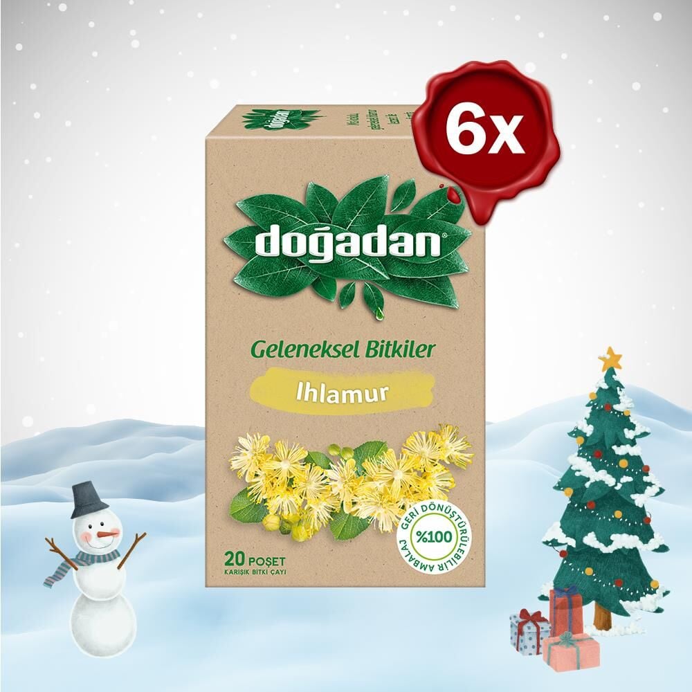 Doğadan Yılbaşı Paketi Ihlamur Çayı 20'li x 6
