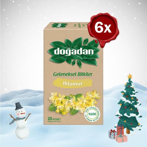 Doğadan Yılbaşı Paketi Ihlamur Çayı 20'li x 6