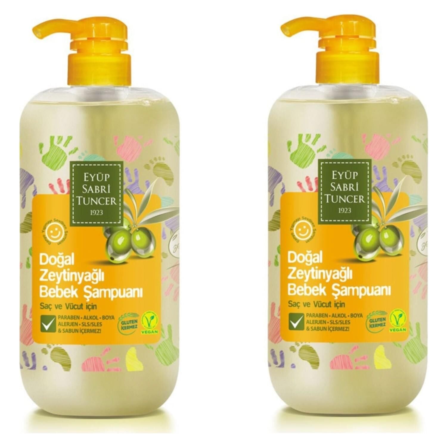 Eyüp Sabri Tuncer Doğal Zeytinyağlı Bebek Şampuanı 600 ml x 2