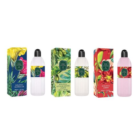 Eyüp Sabri Tuncer Kolonya Hatıralar, Ayvalık Zeytin Çiçeği ve Amber Pet Şişe 400 ML