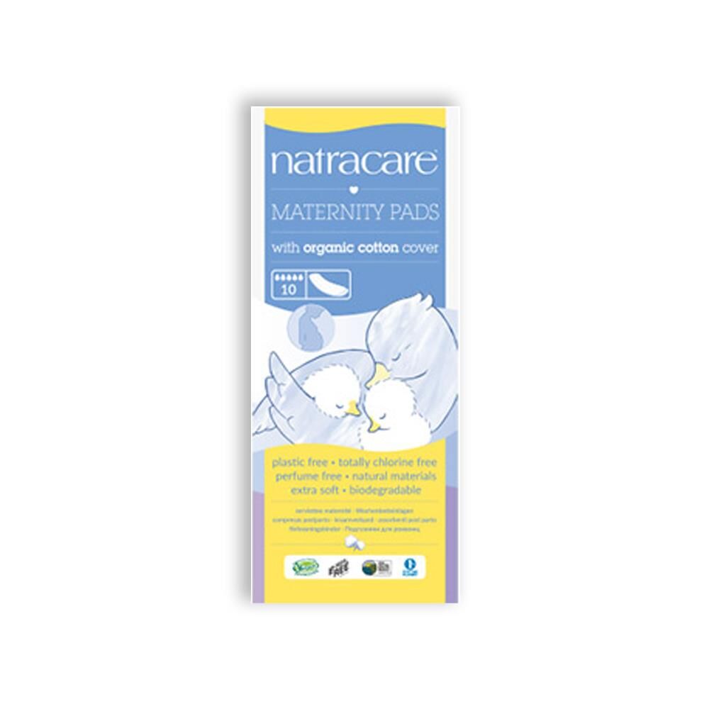 Natracare Maternity Pads Organic Cotton 10 Adet