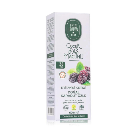 Eyüp Sabri Tuncer Karadut Özlü Çocuk Diş Macunu 60 ml x 12 adet