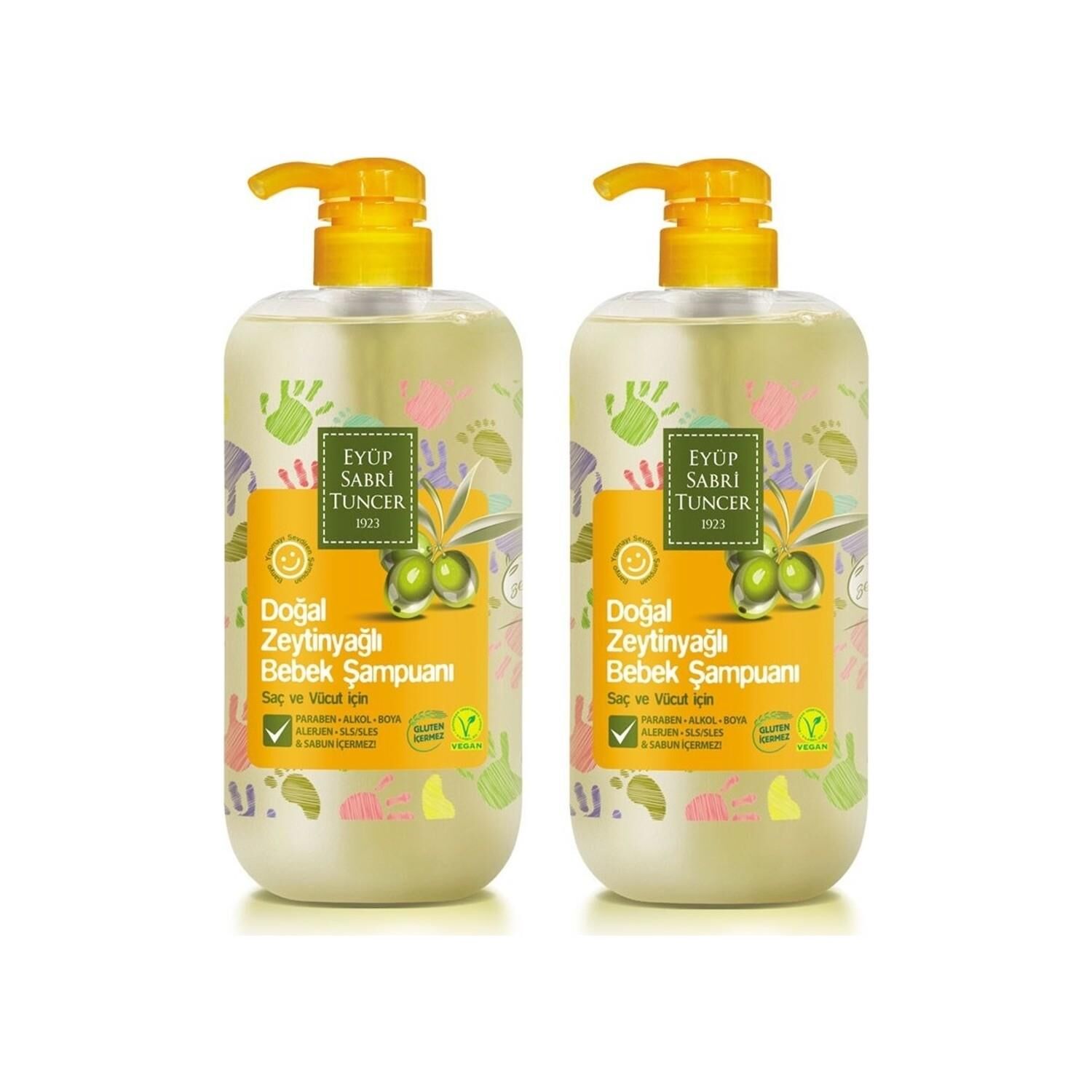 Eyüp Sabri Tuncer Doğal Zeytinyağlı Bebek Şampuanı 600 ml x 2