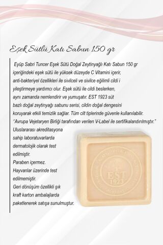 Eşek Sütü Katı Sabun 150 gr 5 Al 4 Öde ve Rosie Pamuk