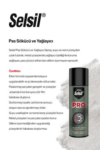 Selsil Pas Sökücü ve Yağlayıcı 11 AL 9 ÖDE 200 ml ve rosie pamuk