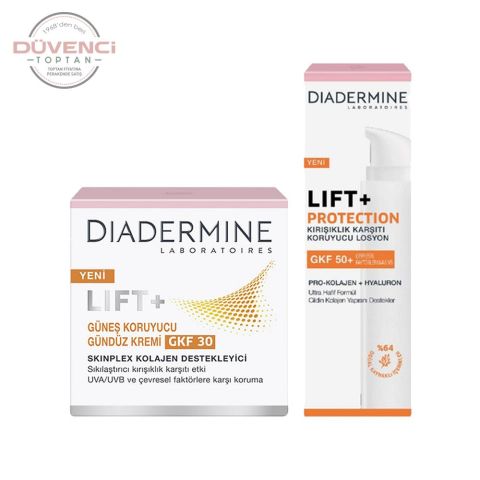 Diadermine Lift+ Kırışıklık karşıtı 2'li Bakım Seti, Koruyucu Losyon  40 ml + Gündüz Kremi 50 ml