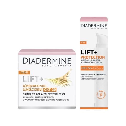 Diadermine Lift+ Kırışıklık karşıtı 2'li Bakım Seti, Koruyucu Losyon  40 ml + Gündüz Kremi 50 ml