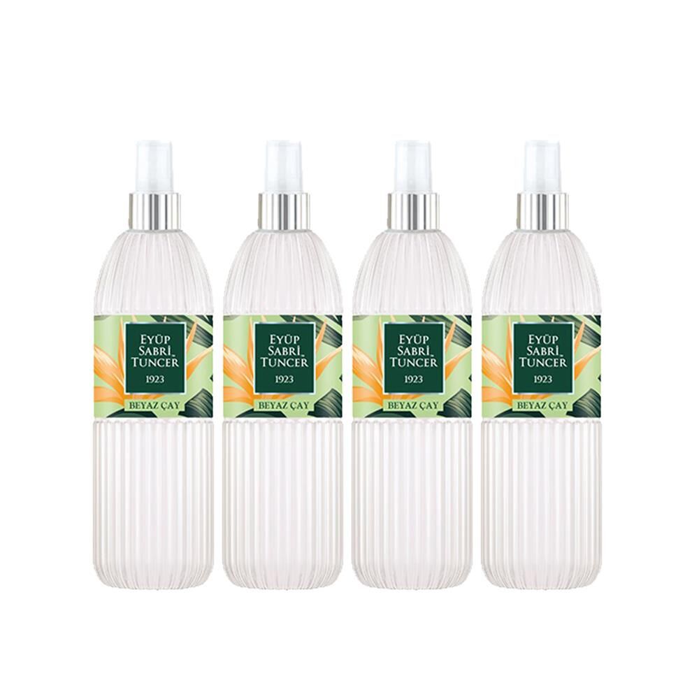 Eyüp Sabri Tuncer Beyaz Çay Kolonyası Silindir Pet Şişe Sprey 150 Ml x 4 Adet