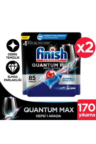 Finish Quantum Max Bulaşık Makinesi Deterjanı Tableti / Kapsülü 85 Yıkama x 2