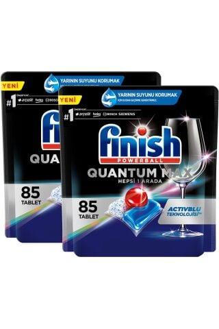 Finish Quantum Max Bulaşık Makinesi Deterjanı Tableti / Kapsülü 85 Yıkama x 2