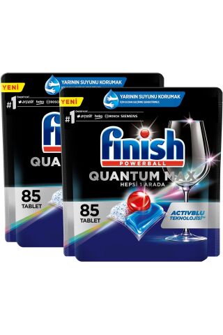 Finish Quantum Max Bulaşık Makinesi Deterjanı Tableti / Kapsülü 85 Yıkama x 2