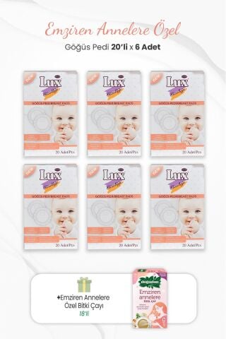 Lux 6'lı Göğüs Pedi ve Emziren Annelere Özel Bitki Çayı