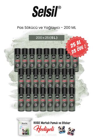 Selsil 200 ml 25 AL 23 ÖDE Pas Sökücü ve Yağlayıcı ve rosie pamuk