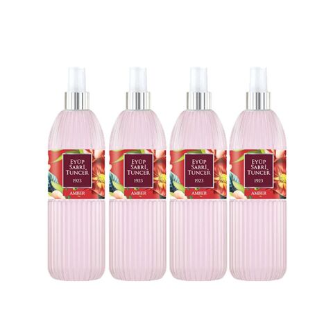 Eyüp Sabri Tuncer Amber Kolonyası Silindir Pet Şişe Sprey 150 ml x 4 Adet