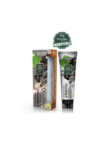 Eyüp Sabri Tuncer Doğal Aktif Bambu Karbonlu Diş Macunu 75 ml + Diş Fırçası Hediyeli