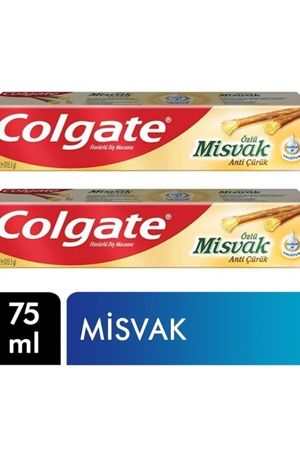 2 Adet Colgate Misvak Özlü Diş Macunu 75 ml