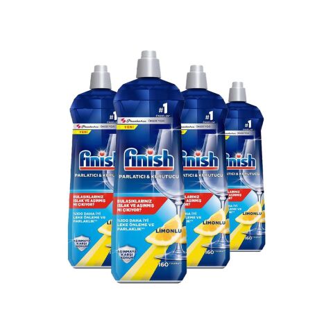 Finish Bulaşık Makinesi Parlatıcı 800 ml Limonlu x 4