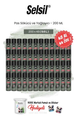 Selsil 48 AL 44 ÖDE 200 ml Pas Sökücü ve Yağlayıcı ve rosie pamuk