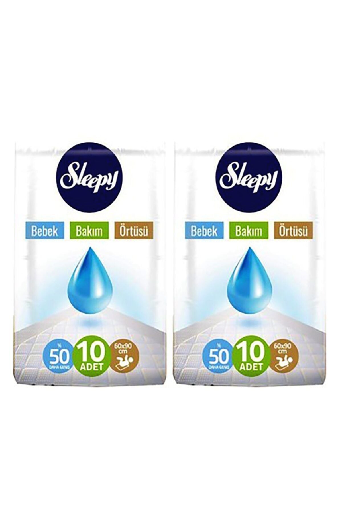 Sleepy Babycare 10'lu Bebek Bakım Örtüsü x 2 Adet