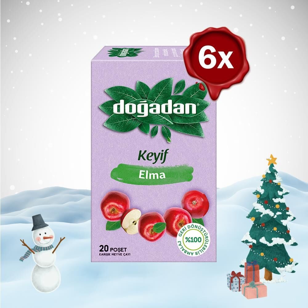 Doğadan Yılbaşı Paketi Elma Çayı 20'li x 6